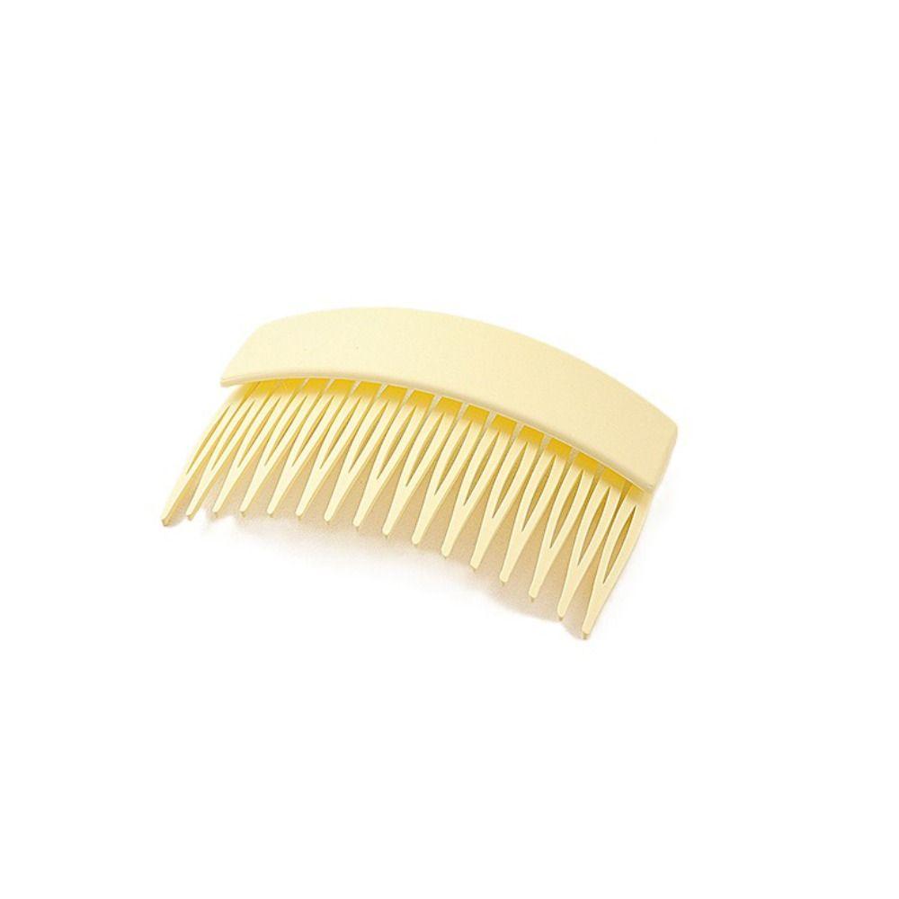Solid Color Fixed Combs Teeth Inserted Comb Headdress Hair Styling Comb  Children