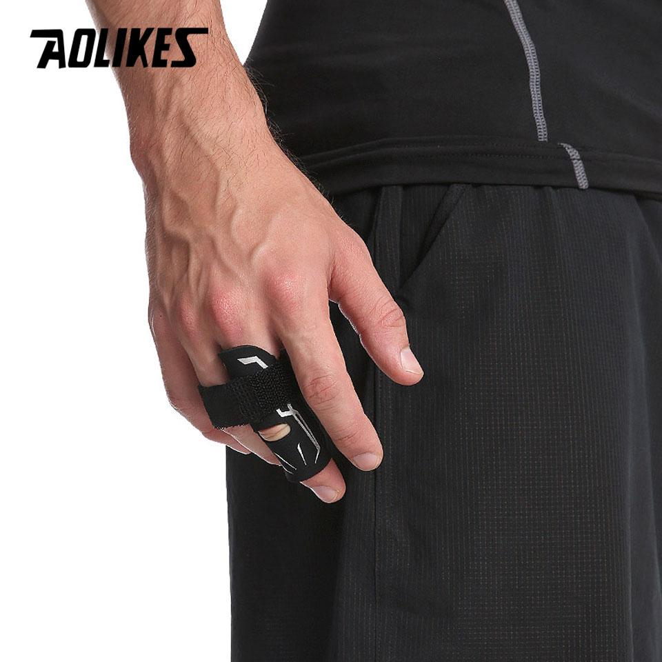 Aolikes Finger Splint Guard Bands Compression Sleeve For Basketball Sport Support Wrap Protector Breathable M