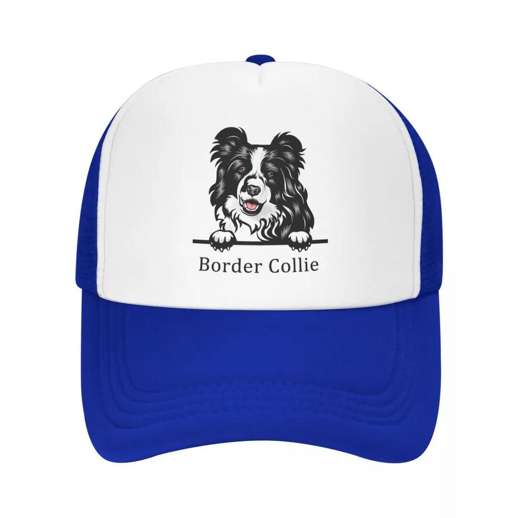 Custom Border Collie Dog Baseball Cap Outdoor Women Unisexs Adjustable Pet Animal Trucker Hat Autumn Personalized Dad Hat