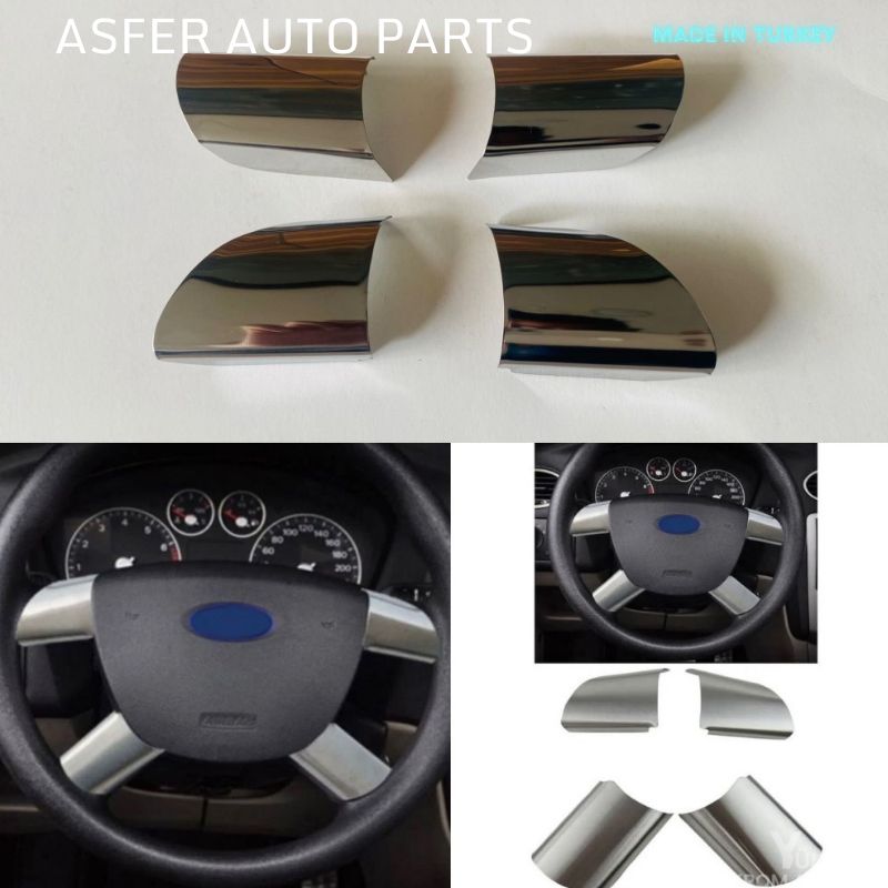 

Chrome Steering Wheel Strip 4pcs Stainless Steel For Ford Focus Mk2 2008-2012