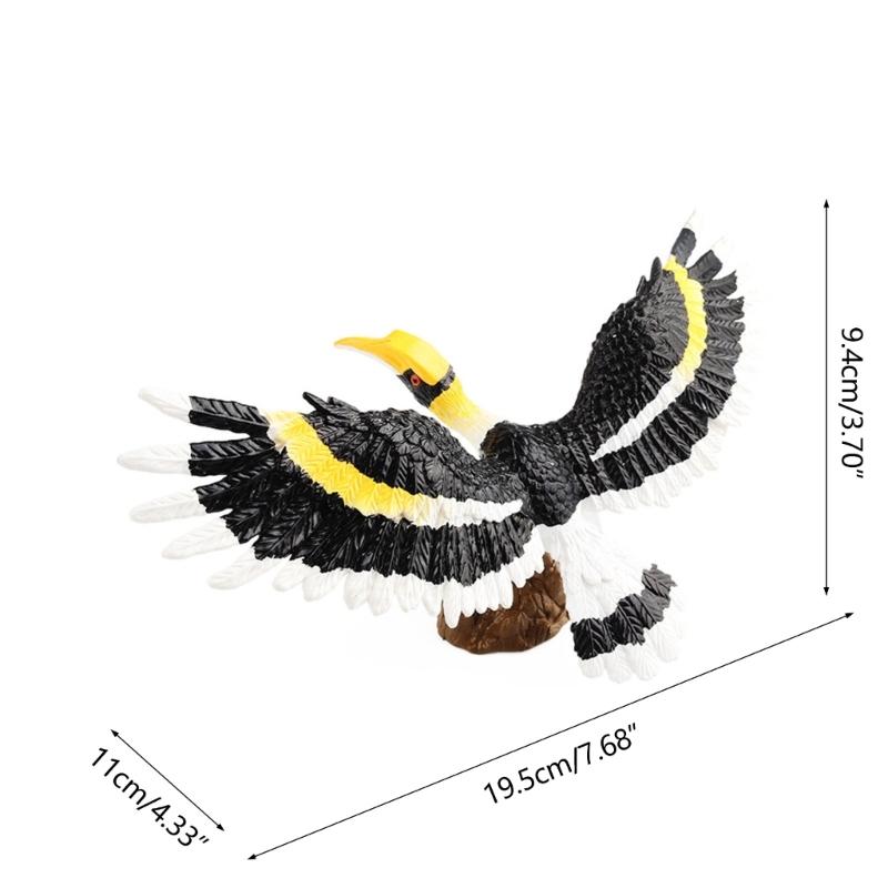 Realistic Toucan Figure Observation Display Static Model Statue Bird Figurine Playhouses Layout Kids Basket Stuffings