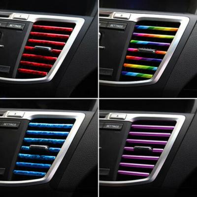 Car Air-conditioning Outlet Decorative Strips Modified Interior Supplies U-shaped Electroplating