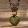 Vintage Rope Chains with Big Round Pendants Necklace for Women Exaggerated Large Accessories on Neck 2026 Fashion Jewelry Female