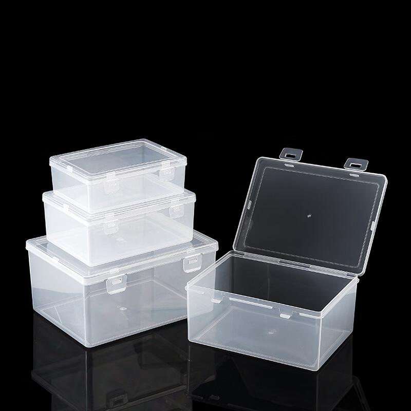 Rectangular Transparent PP Storage Box with Double Buckle