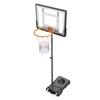 SucceBuy Portable Basketball Hoop Stand 4-10 Ft Adjustable Height  Backboard System with Wheels Stand Fillable Base Teenager