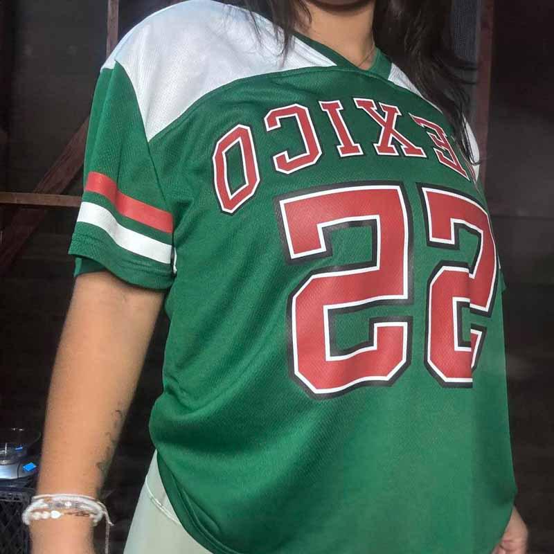 2026 Women's Mexico Loose Fit Patchwork World Cup Jersey