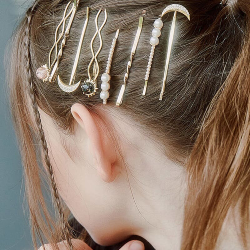 Luvinball Sun&Moon Snowball Hairpin SET