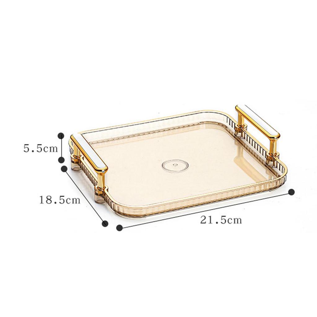 Snacks Plate Fruit Plate Vanity Tray Home Decorative Modern Anti Skid Divided Serving Dishes for Cookies Fruits Cupcake Bedroom