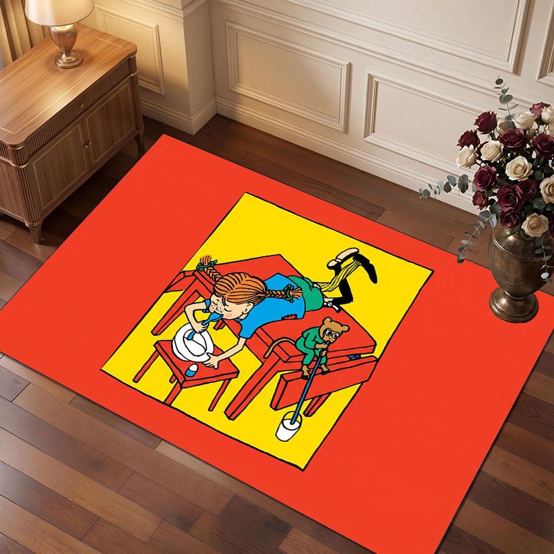 Pippi Longstocking Rug Soft Thick Non Slip Floor Carpet for Bedroom Living Room Home Decor