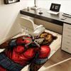 Boxing Bear Chair Mat Office Carpet for Home Decor, Oversized Rug for Sofa and Bedroom, Gift Idea for Office Enthusiasts