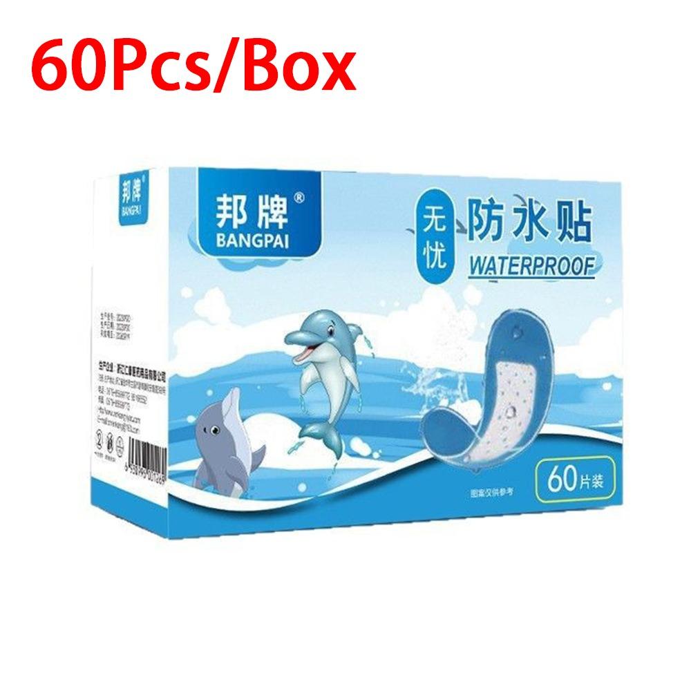 

60Pcs Anti-friction Waterproof Sticker Transparent Foot Patch for Children Bathing Swimming A3-60Pcs/Box