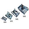 10Pcs M4/M5/M6/M8 Car Spring Steel U Type Clips With Thread Reed Nuts Auto Motor
