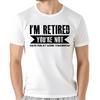 Camisetas Divertidas Con Texto En IngléS Im Retired Youre Not Have Fun At Work Tomorrow Ropa Informal De AlgodóN