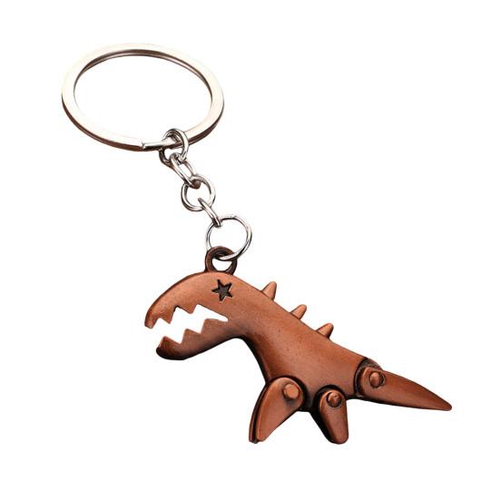 Keychain Pendant Dinosaur Shape Lightweight Durable Keychain Portable Creative Fun Keychain for Bags Car Keys