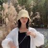 Natural Straw Summer Hat Packable Travel Handwoven Bucket Caps Sun Protection Beach Accessory