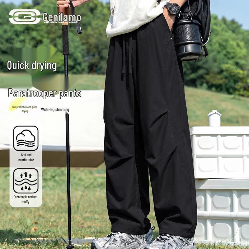 GENIOLAMODE Men s Lightweight Paratrooper Pants XL