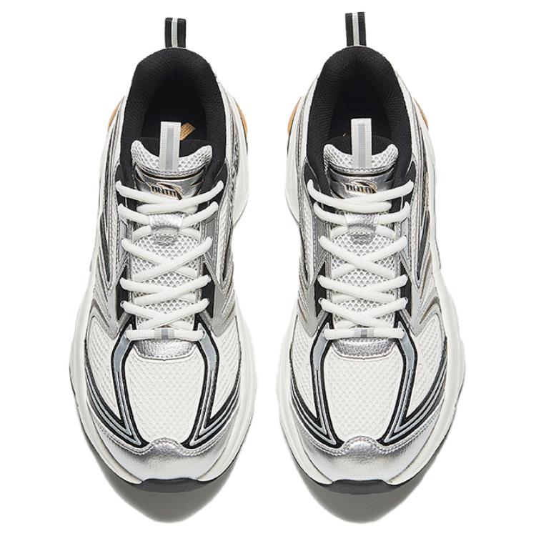 Anta Comfortable Versatile Slip-Resistant Durable Low-Top Casual Shoes Men sneakers White Silver Black 112438893-5