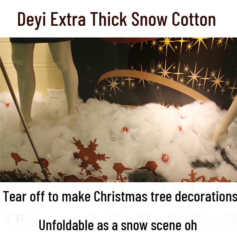 Artificial White Cotton Snowballs for Christmas Decorations