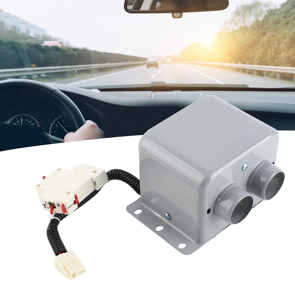 600-800W 2 Hole Car Electric Heater Winter Heating Fan Warmer Window Defroster Demister