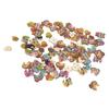 100pcs Assorted Colors Wood Buttons 1.18in Long Animal Buttons Craft Buttons  DIY Decoration