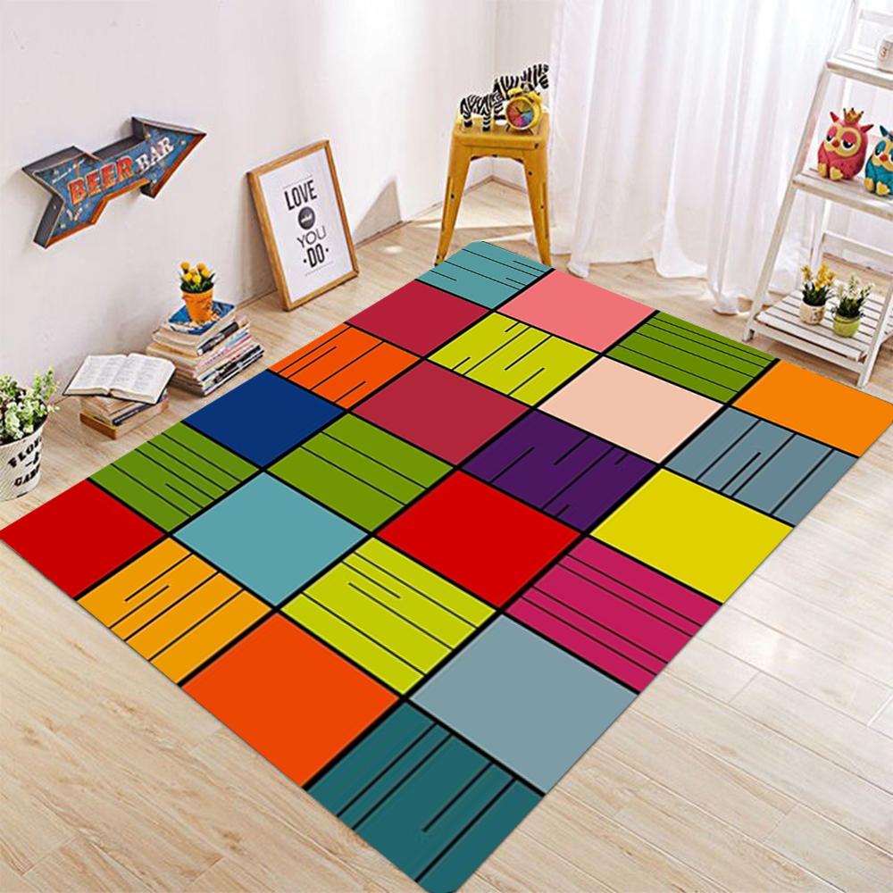 Silly Circles Colorful Abstract Children's Classroom Seating Area Rug for Preschools Daycares Libraries and Learning Centers