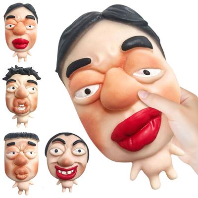 Refillable Pimple Toy Soft Cute Face Pimple Popping Fidget Toy for Teens Adults Students Travel Home Office Use