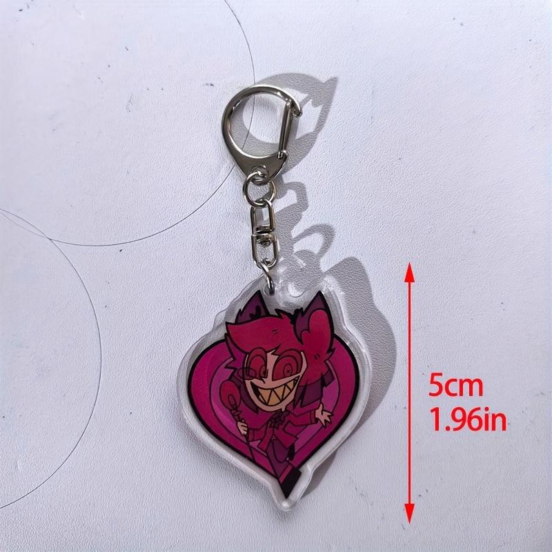Anime Hazbin Hotel Figures Q Edition Acrylic Key Rings Fashion Anime Action Figure Collection Toys Bag Pendant Lovely Gift In Stock