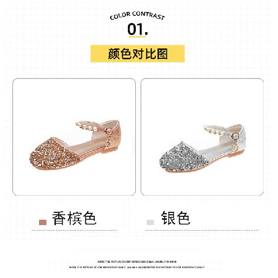 Girls' Sandals Fashion Summer New Children's Hot Soft Sole Big Kids Girls Summer Brand Princess Shoes Trendy