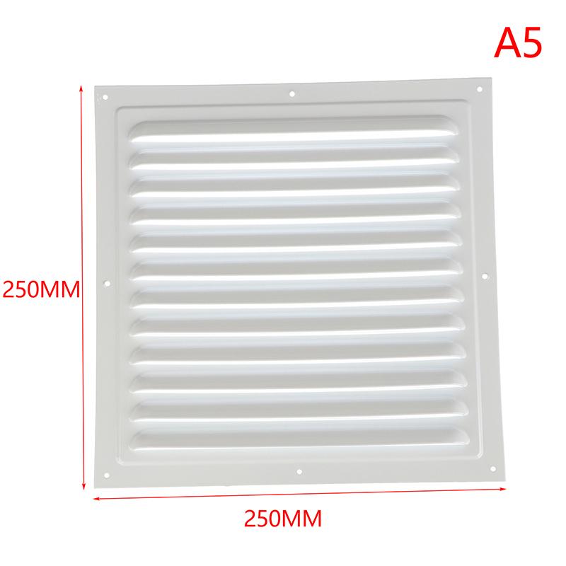 1Pc 100-250mm Aluminum Alloy Air Vent Grille Air System Net Cover Screen Exhaust Outlet Square Heating Cooling Vents Plate