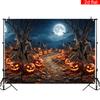 2D Flat Banner, 1 Piece, Halloween-themed Banner Background, Polyester, Pumpkin Lanternzyc