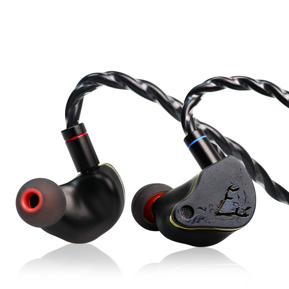 

Проводные наушники-вкладыши CVJ Mermaid 2 10 мм двойной магнитный динамический драйвер, сменный кабель, корпус из алюминиевого сплава с монокристаллической медью чёрный