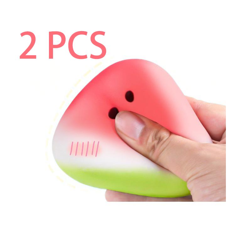 Non-Toxic Watermelon Fidget Toy Anti-Stress Slow Rising Fruit Pinch Squeeze Stress Reliever Funny Pressure Reducer Prop