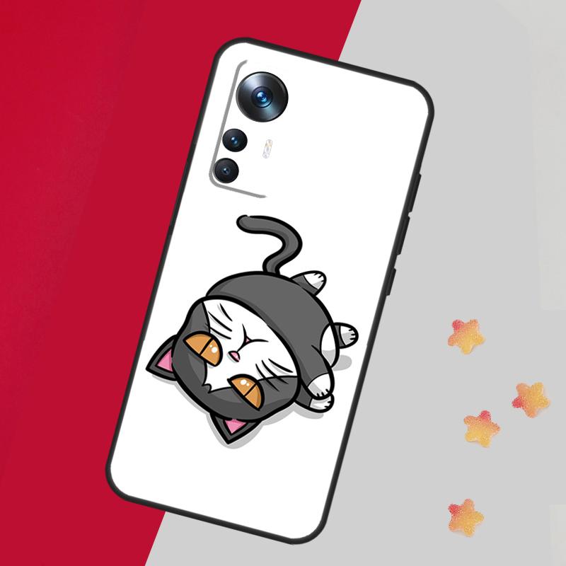 Cute Kawaii Blueberry Cat Case For Xiaomi 13T Pro 12T 11T 12 14 13 Lite 12X POCO F5 X3 X5 Pro X4 F4 M5 M5s F3 Cover