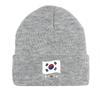 Flag of South Korea Warm Knit Cap Beanie, Patriotic Man Cap Cozy Cuff Headwear Gorro Knitted Cap Beanie