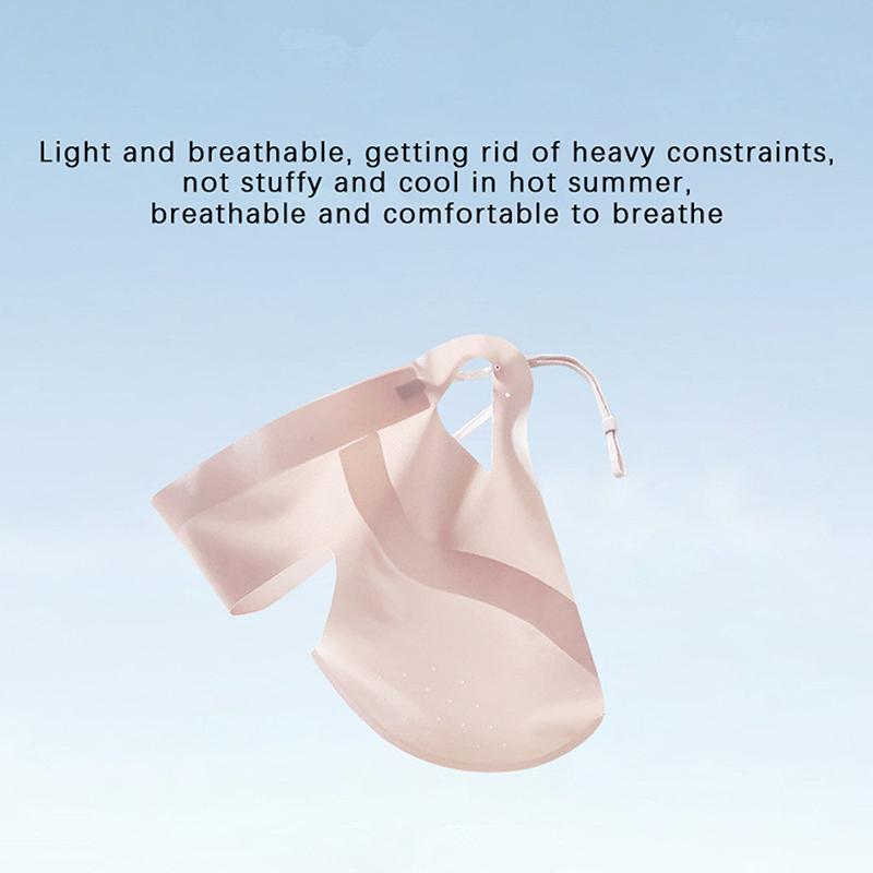 Sunscreen Mask Traceless Women Facekini Ice Silk Anti-Ultraviolet Summer Breathable Thin Cover Whole Face Uv Protection Mask