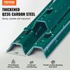 VEVOR 3 Feet Fence Post, 10 Pack U-Channel Heavy Duty Metal Fence Posts, Sturdy Steel Fence Stakes for Garden Yard, Lawn