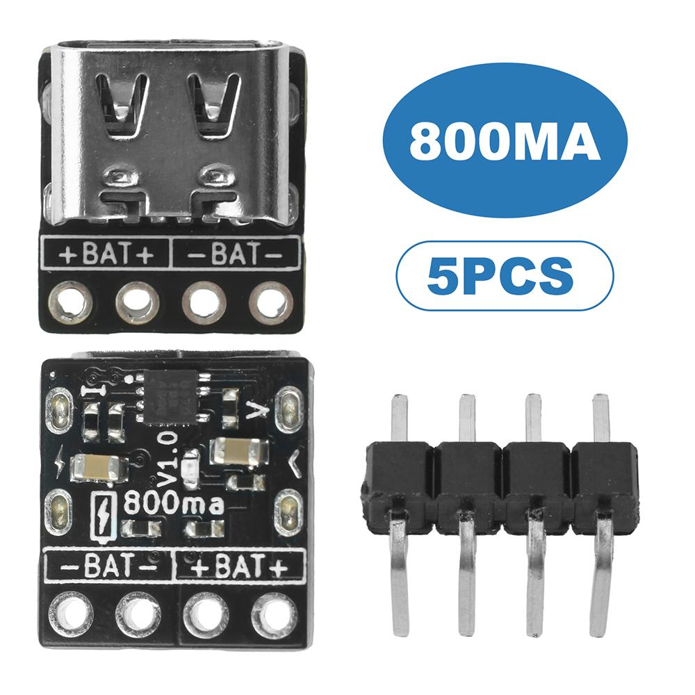 DC 5V MINI Single-Cell Lithium Battery Charging Module Suitable for Lithium Batteries/Lithium Iron Phosphate Batteries