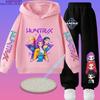 2026 New Children's Popular Anime Print Spring/Autumn Casual Hooded Sweatshirt + Sports Pants 2-Piece Set
