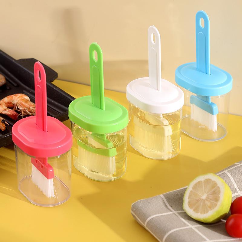 High temperature resistant kitchen pancake oil brush, honey bottle seasoning bottle barbecue oil brush magic