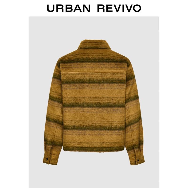 

UR2025 Men s Amber Flowing Striped Fleece Jacket S