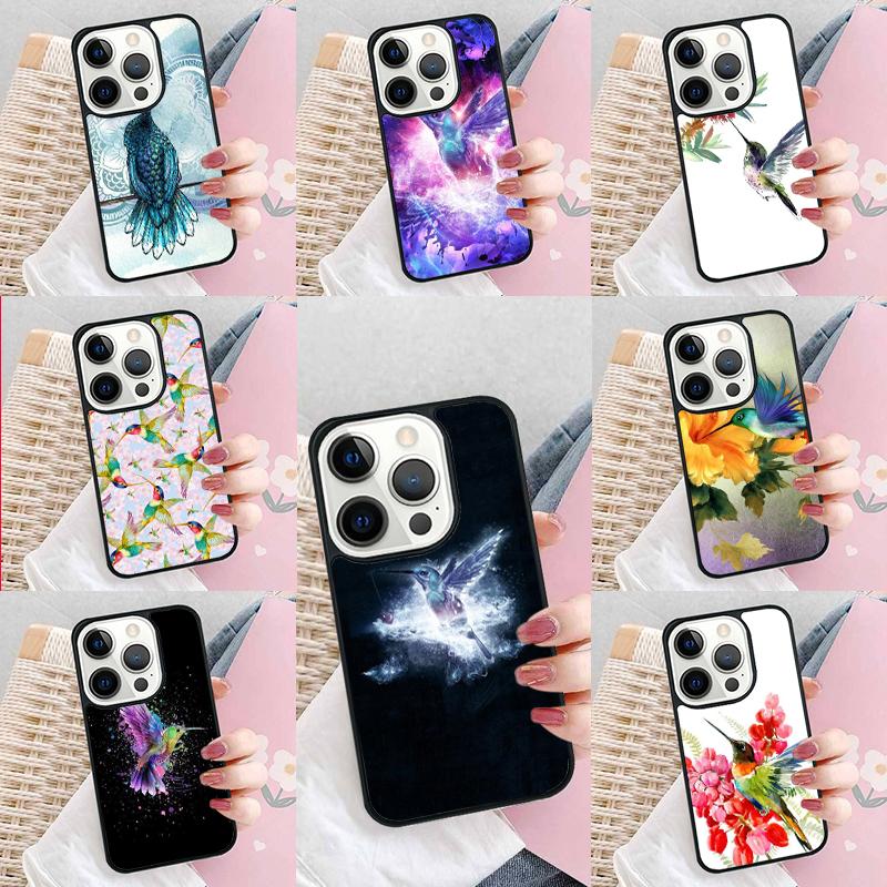 Hummingbird Phone Case For iPhone 17 Air 15 16e 14 13 Pro Max Coque 12 11 Pro Max PLUS cover