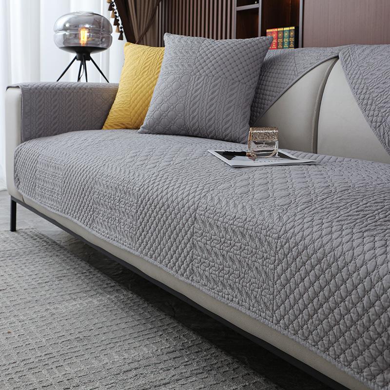 

100% Pure Cotton Sofa Cushion Cover Non-Slip Four Seasons General Fabrics Towel Country Simple Modern Design 70*70cm