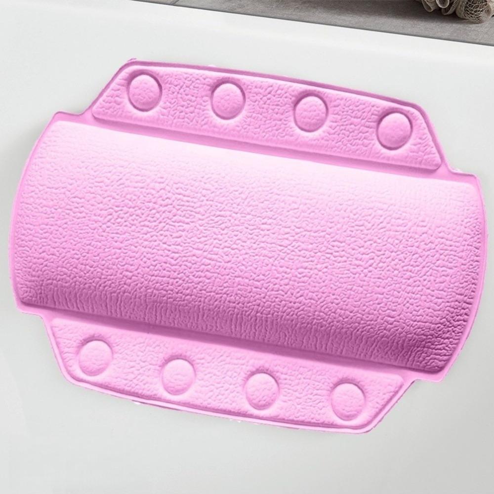 

New PVC Neck Bathtub Pillow Soft with Suction Cup SPA Bath Pillow 22x33cm Neck Support Bath Headrest for Bath Time