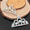 Engood 50pcs Pearl Hollow Alloy Crown Rhinestone Button Vintage Sewing Trim  Embellishments for Wedding Decoration DIY Accessory
