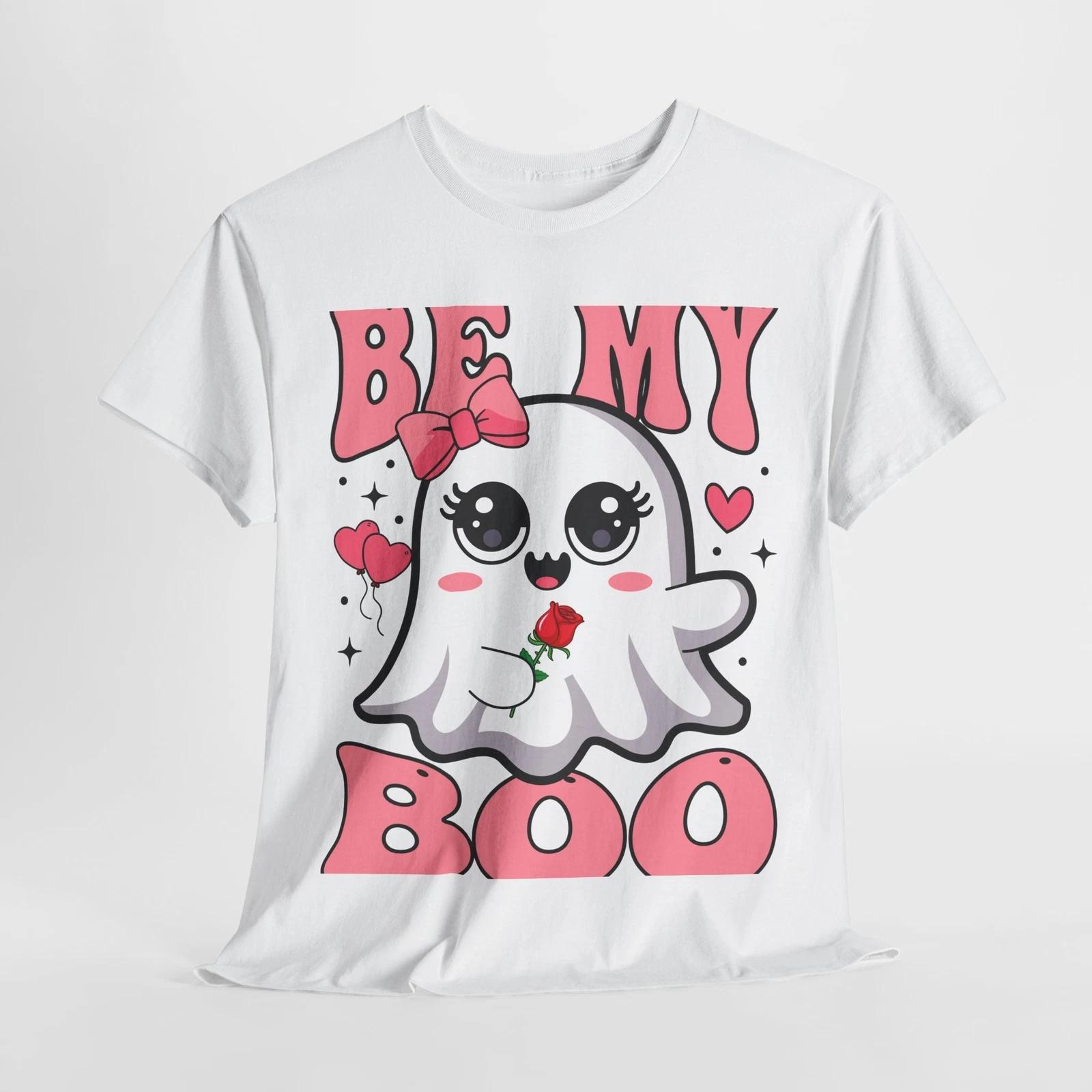 Funny Ghost T-Shirt | Halloween Spirit Tee | Be My Boo Cute Ghost Graphic Shirt XL