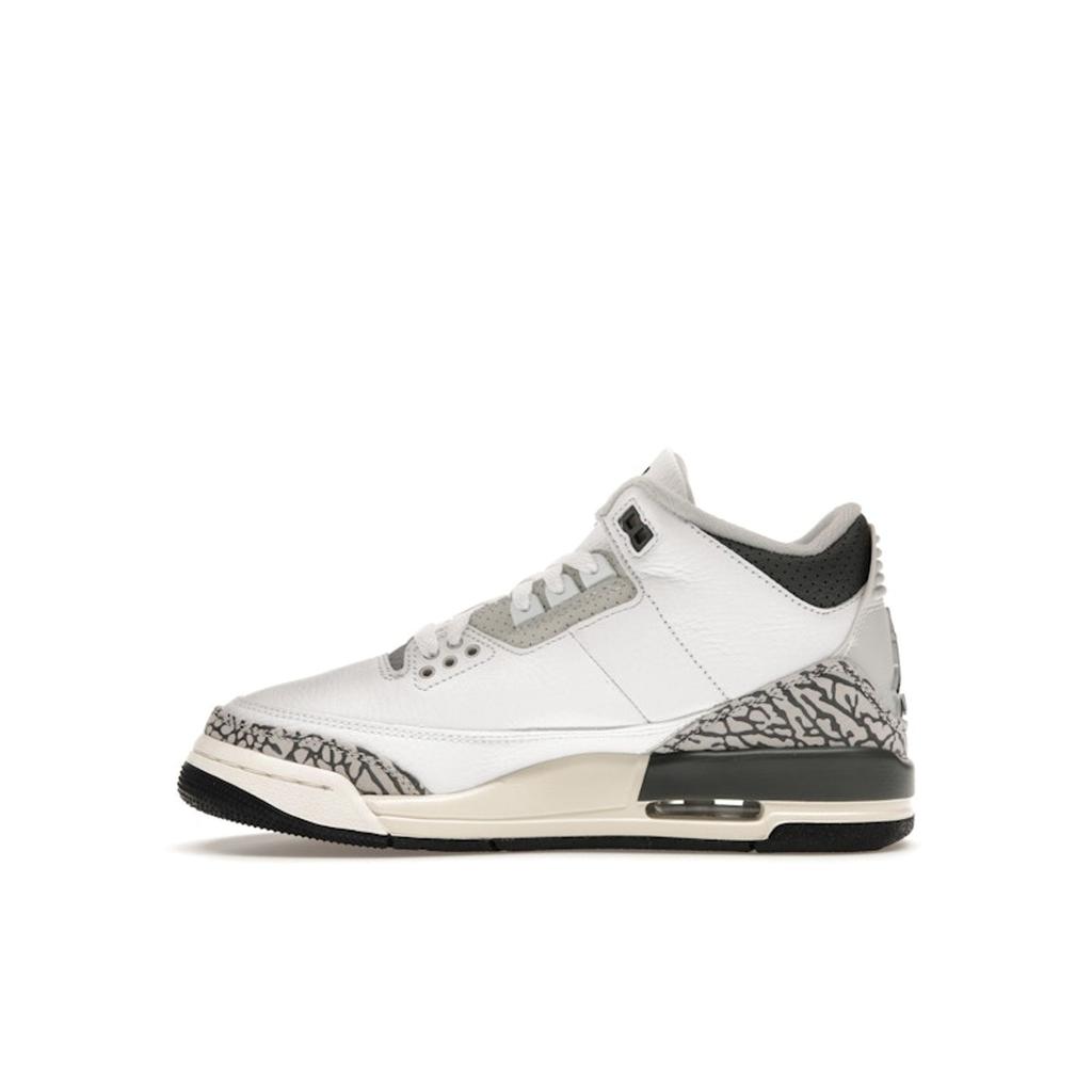 Air Jordan 3 Retro GS Hide N Sneak Barnesko Hvit Svart Jern DX6665-100