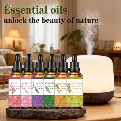 100ML Large Bottle Aromatherapy Essential Oil Natural Plant Scented Oil Lavender for Diffuser Relaxation Fragrance Sleeping