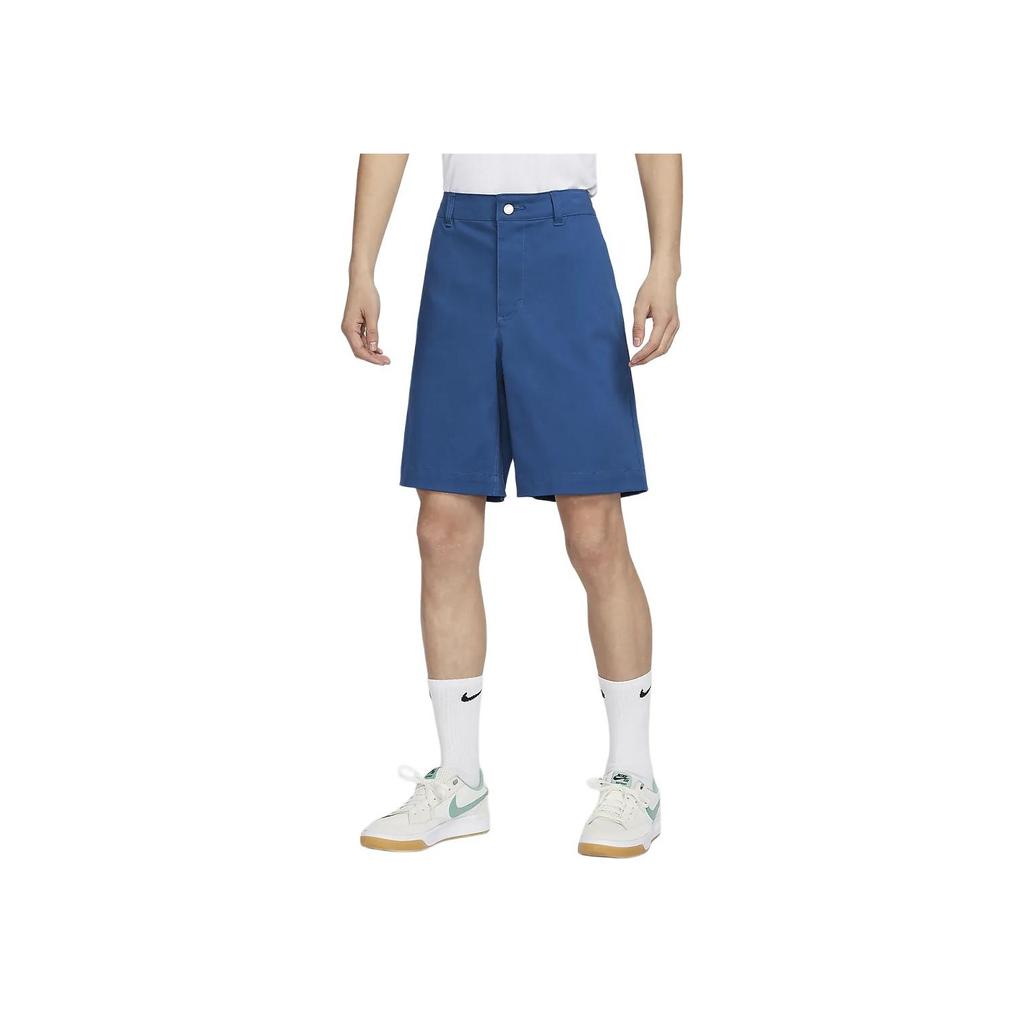 Nike SB Solid Outdoor High-Waisted Zippered Casual Shorts Men Shorts Garden-Blue FQ0501-476