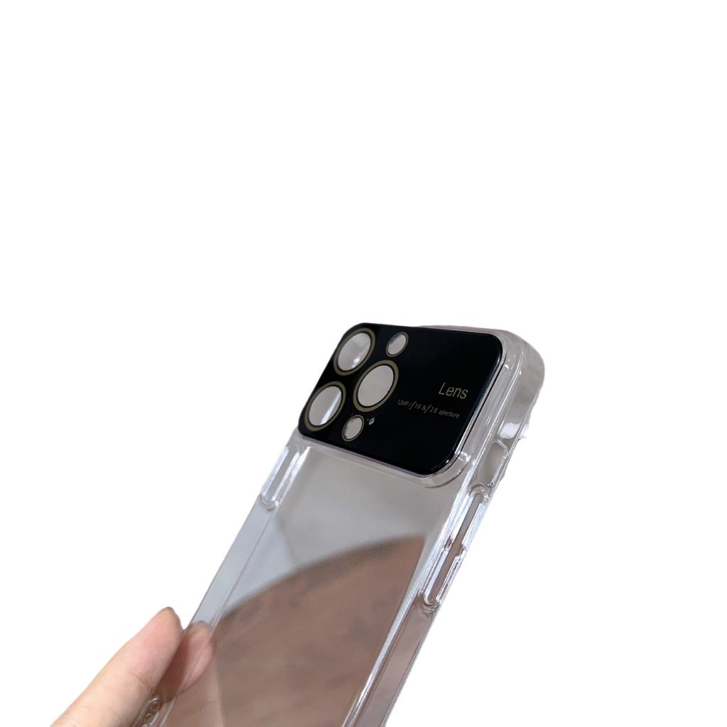Large Windows Come with Lens Film for IPhone14 Mobile Phone Case Transparent PC Hard Case Apple 15 Protective Case Anti-fall