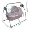 Baby Cradle Swing 5 Speed Electric Stand Rocking Chair Bed with Remote Control Musical Sleeping Basket for 0-18 Months Babies